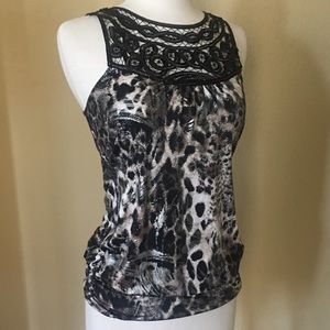 Animal print sleeveless top